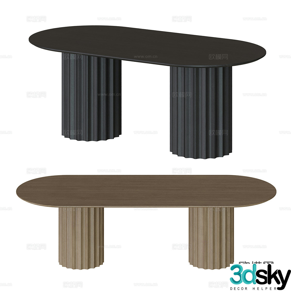 New Chinese dining table 3D model