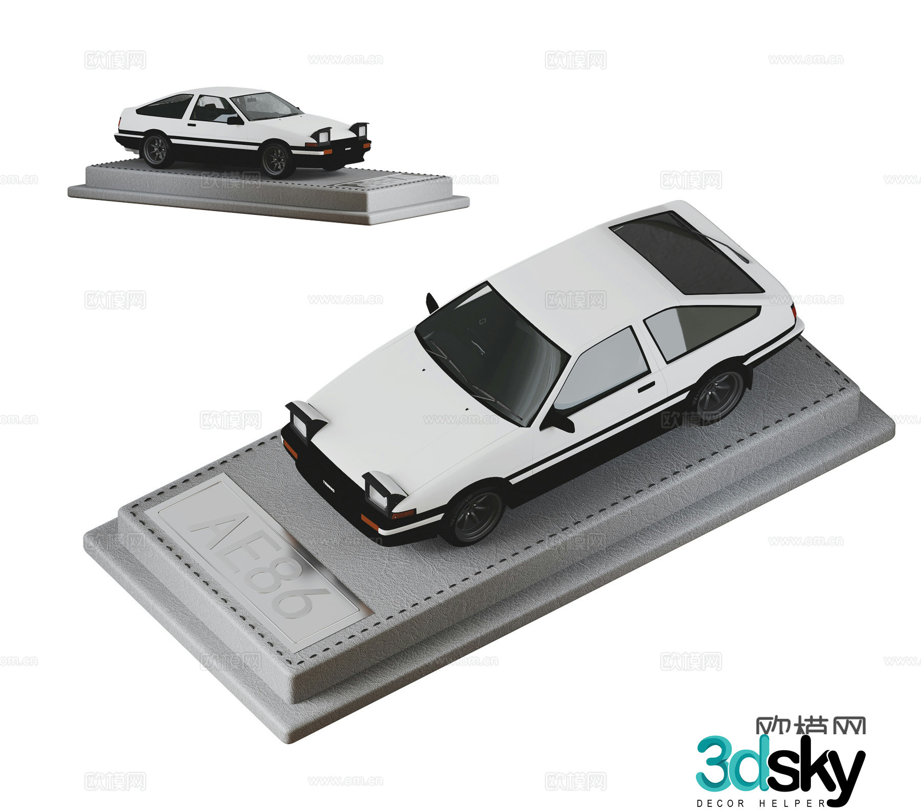 Modern car model toy 3D model
