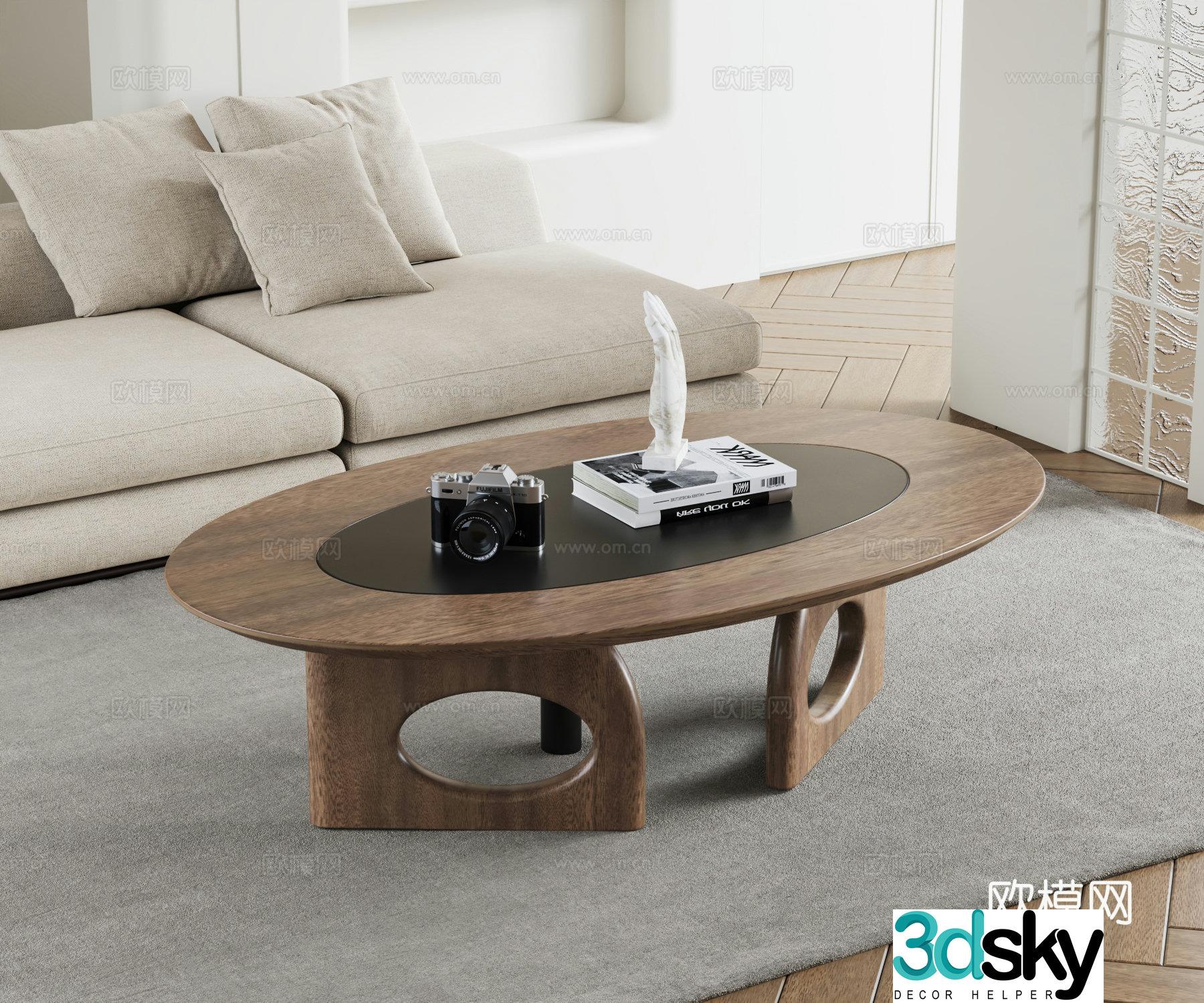 Modern coffee table 3d model