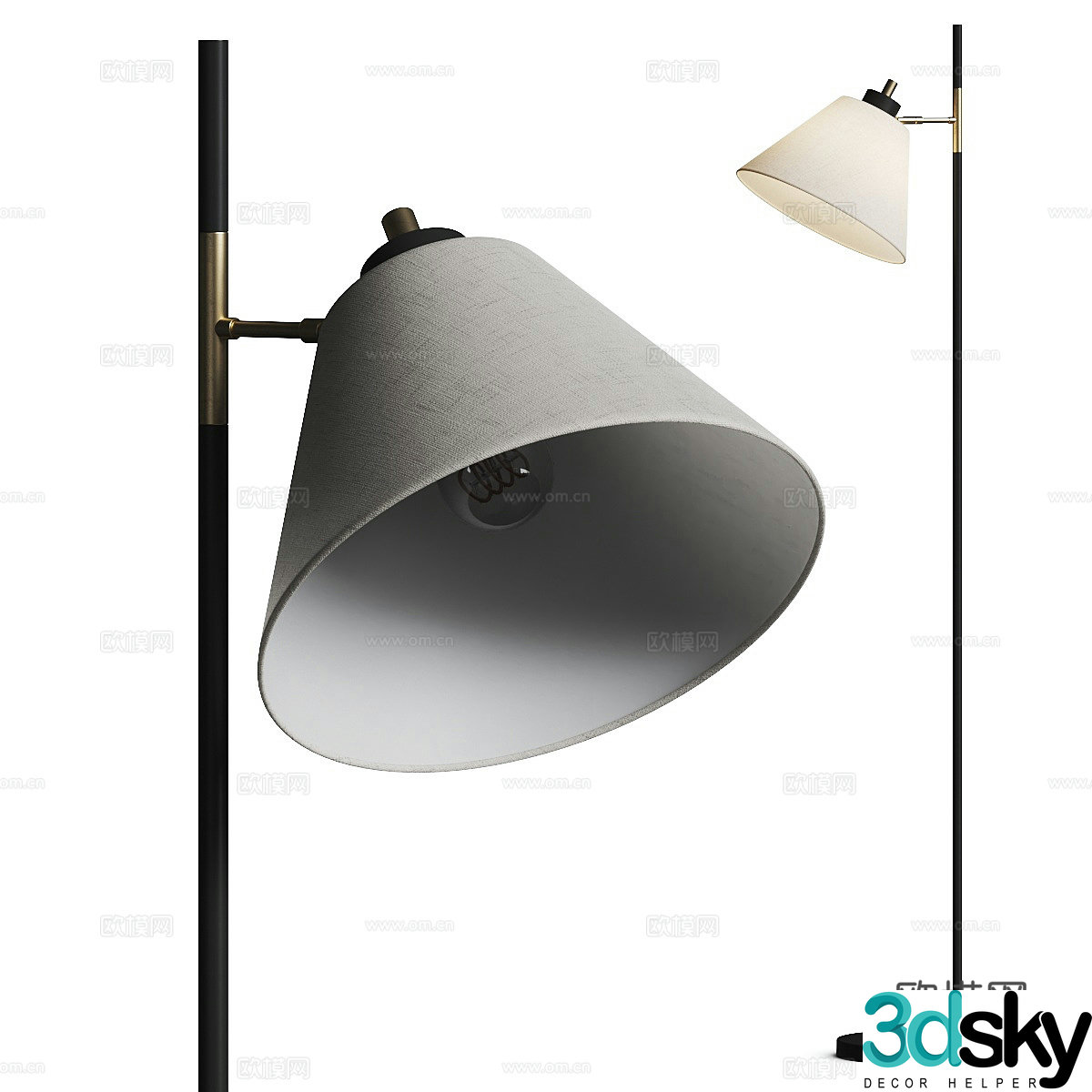 Modern floor lamp 3d model