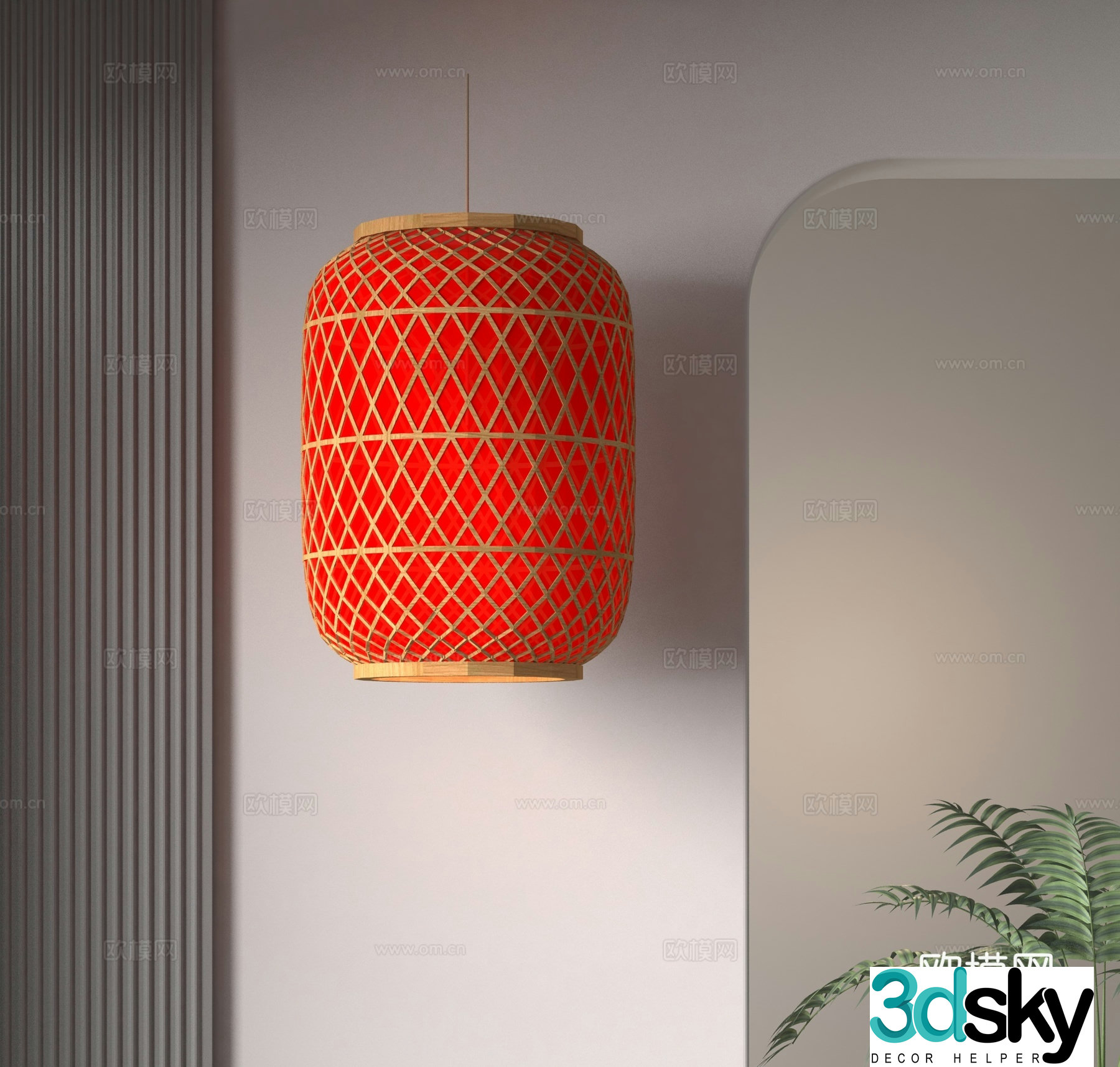 Chinese lantern 3d model