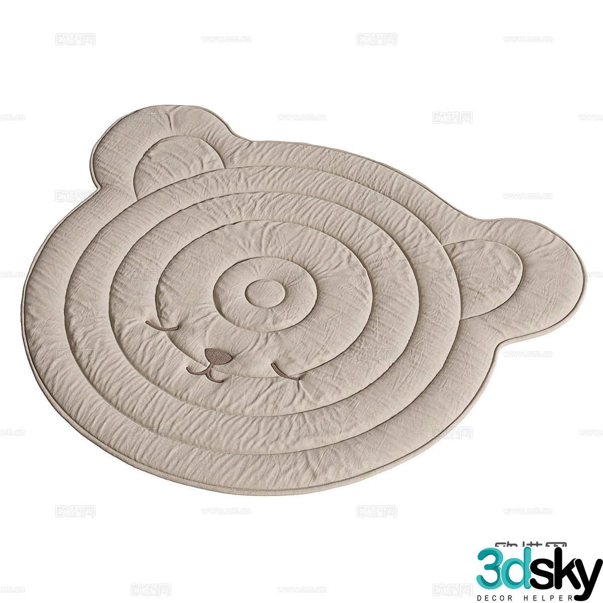 Modern children’s carpet 3d model