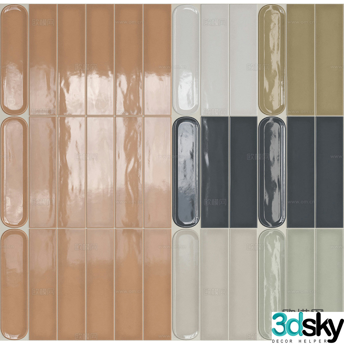 3d model of ceramic tile