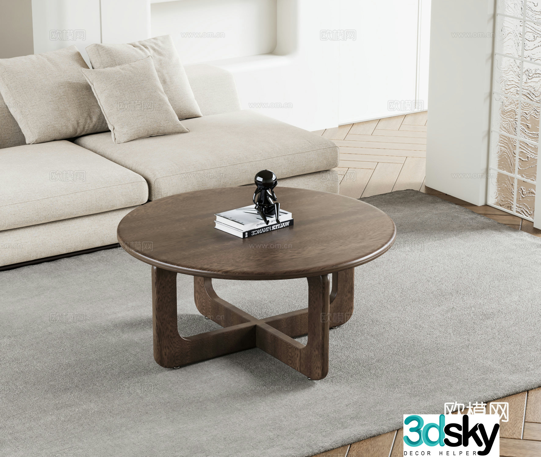 Modern coffee table 3d model