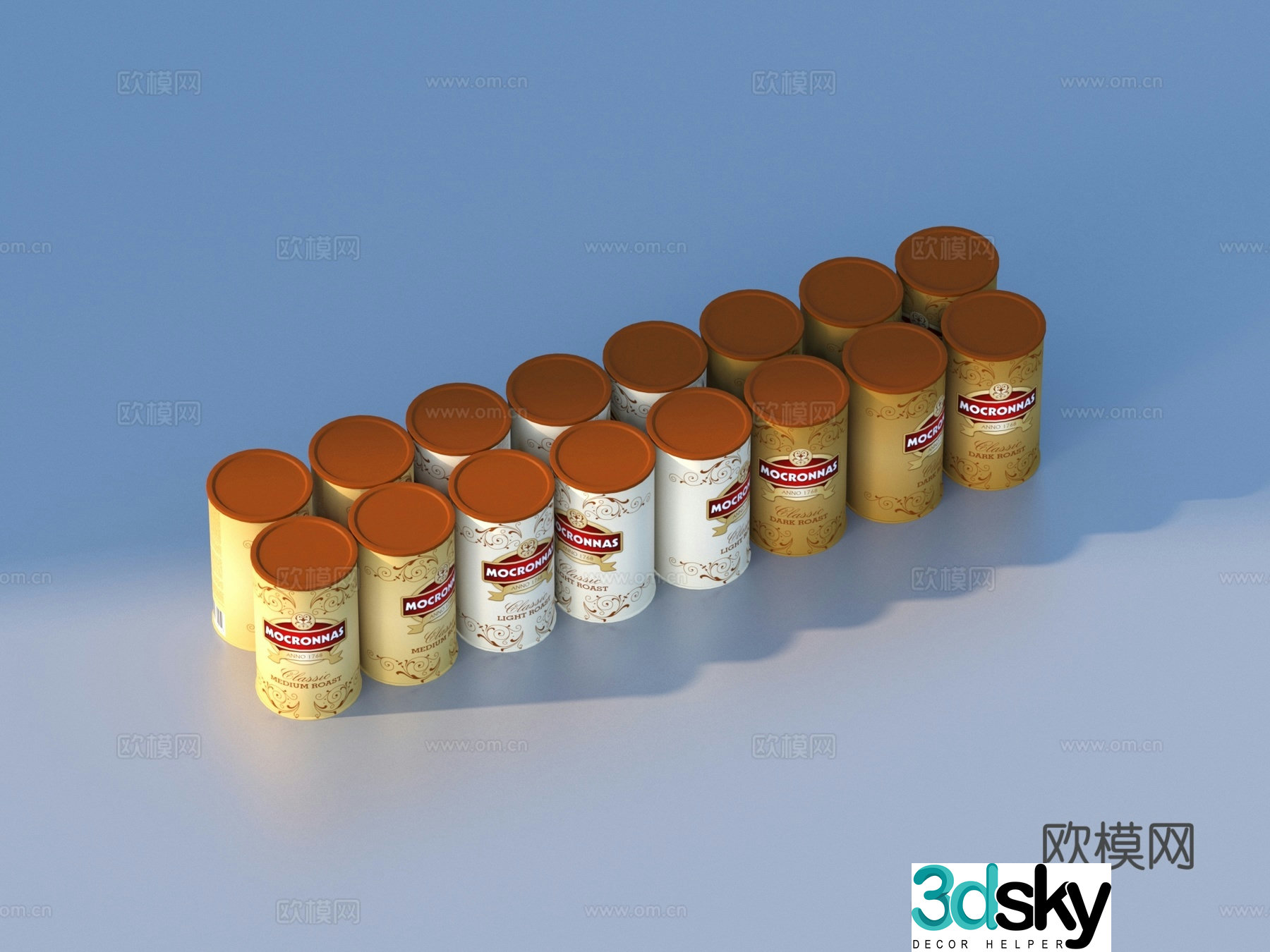 Seasoning bottles condiments supermarket products daily necessities 3D model
