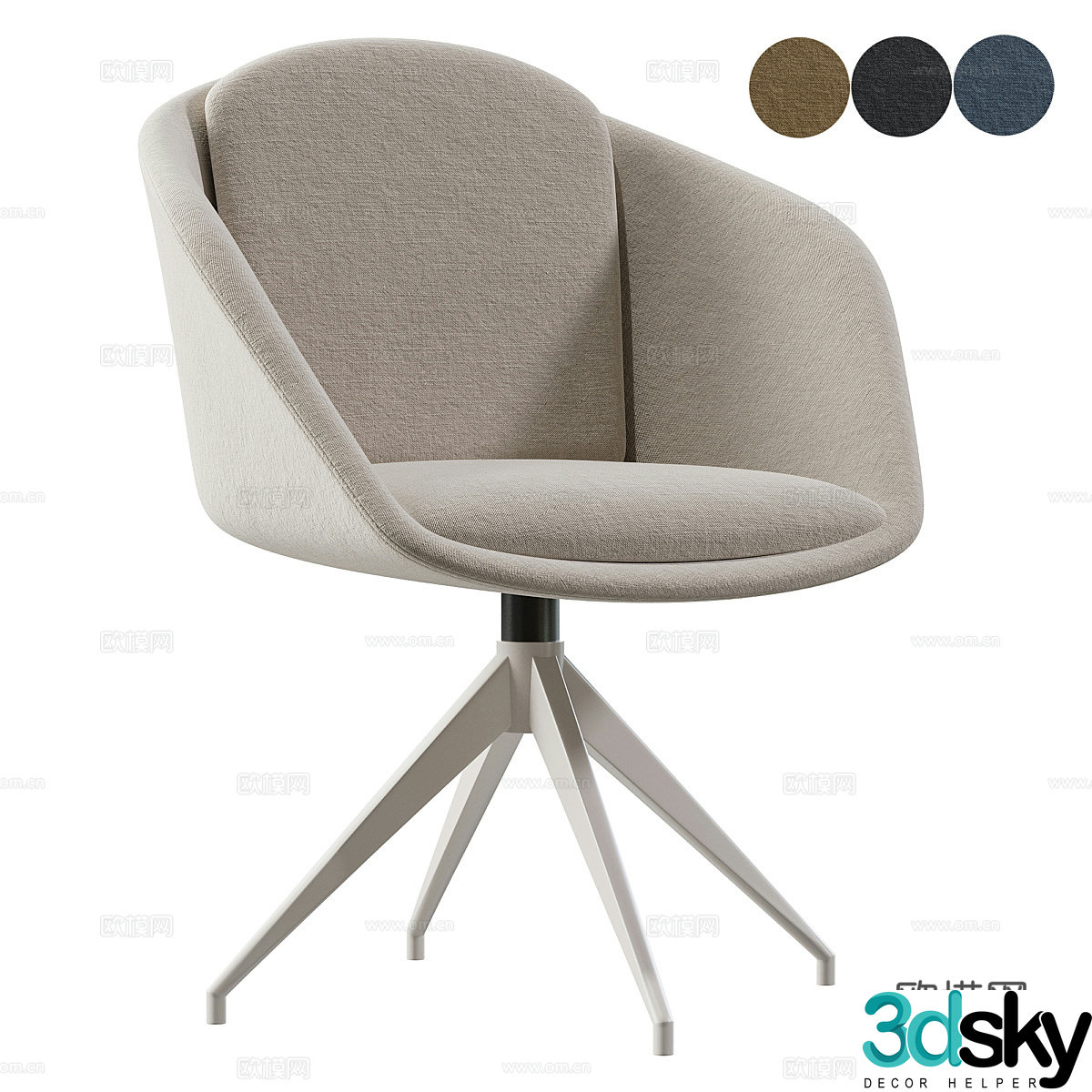 Modern office chair 3D model