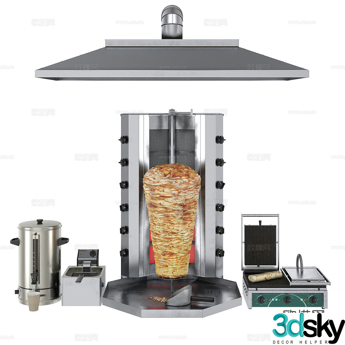 Barbecue oven 3D model