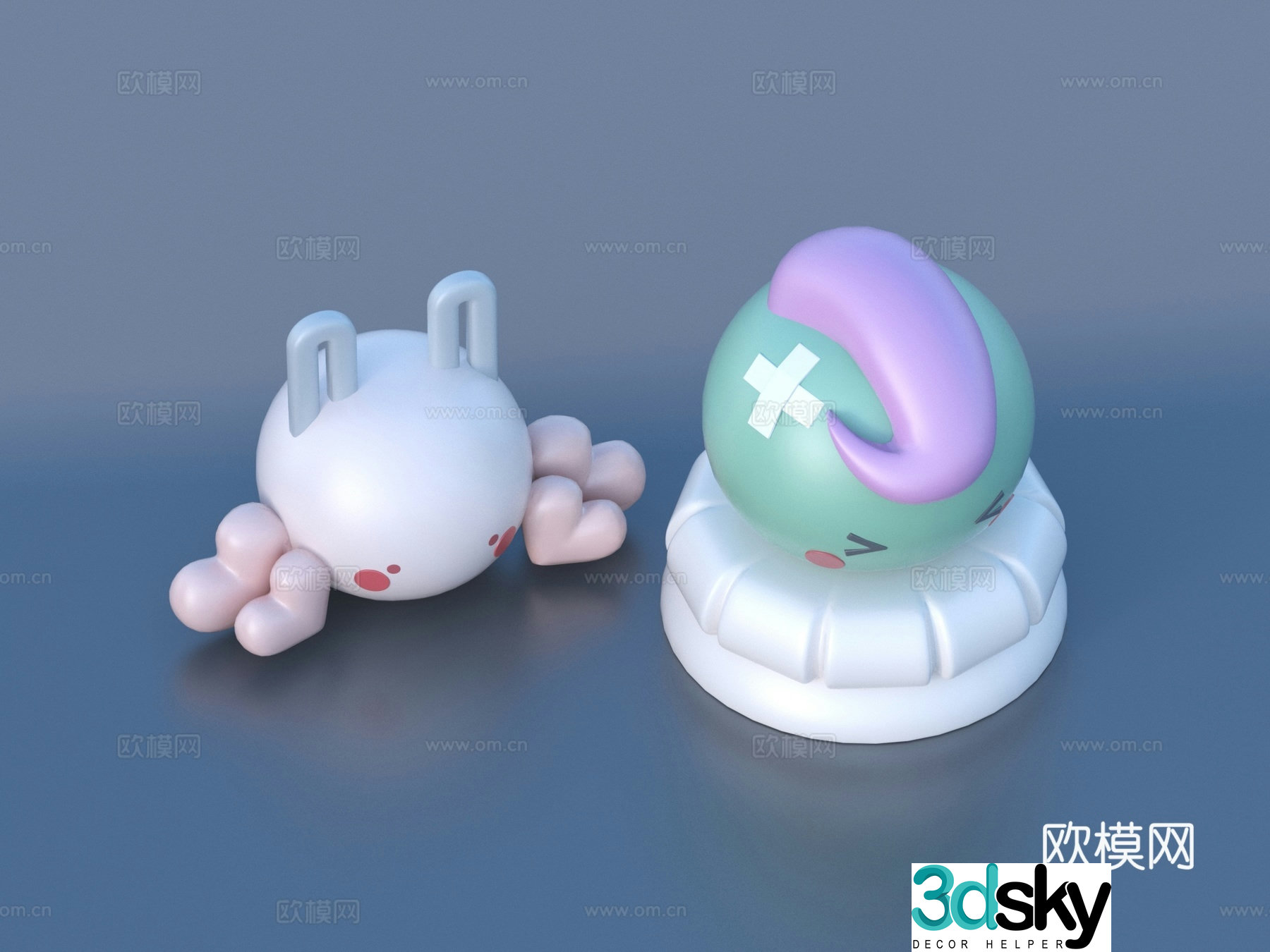Cartoon toys cartoon ornaments 3d model