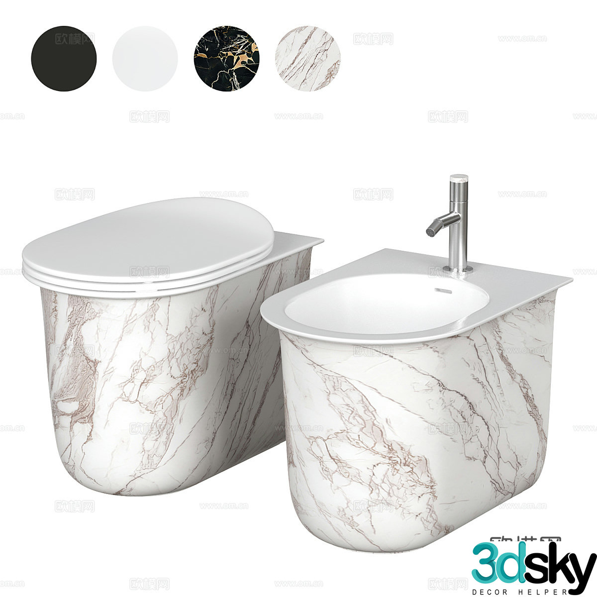 toilet bidet 3d model