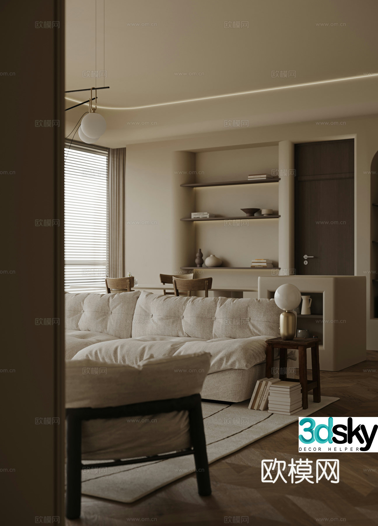 Wasabi Living Room 3D Model