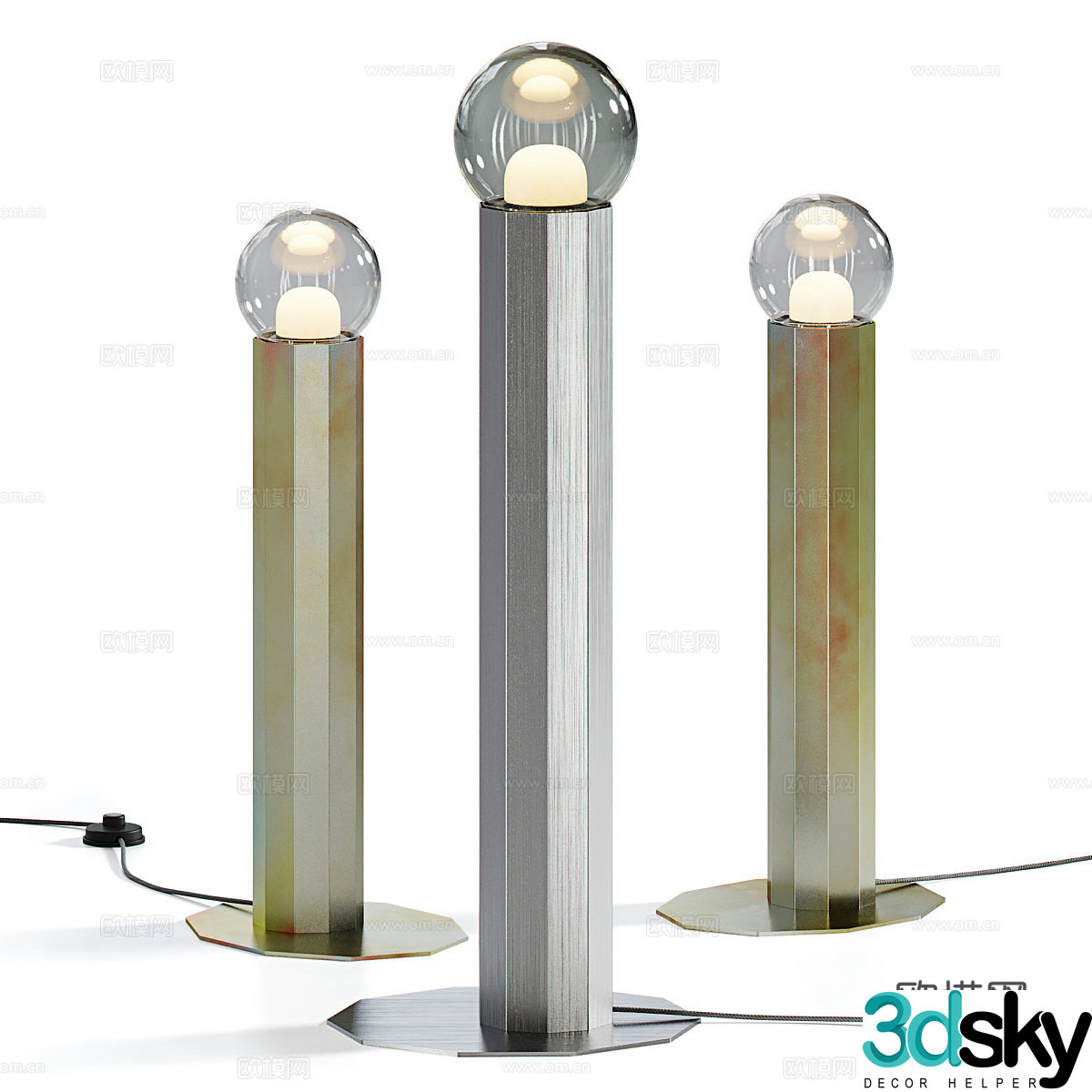 Modern floor lamp 3d model