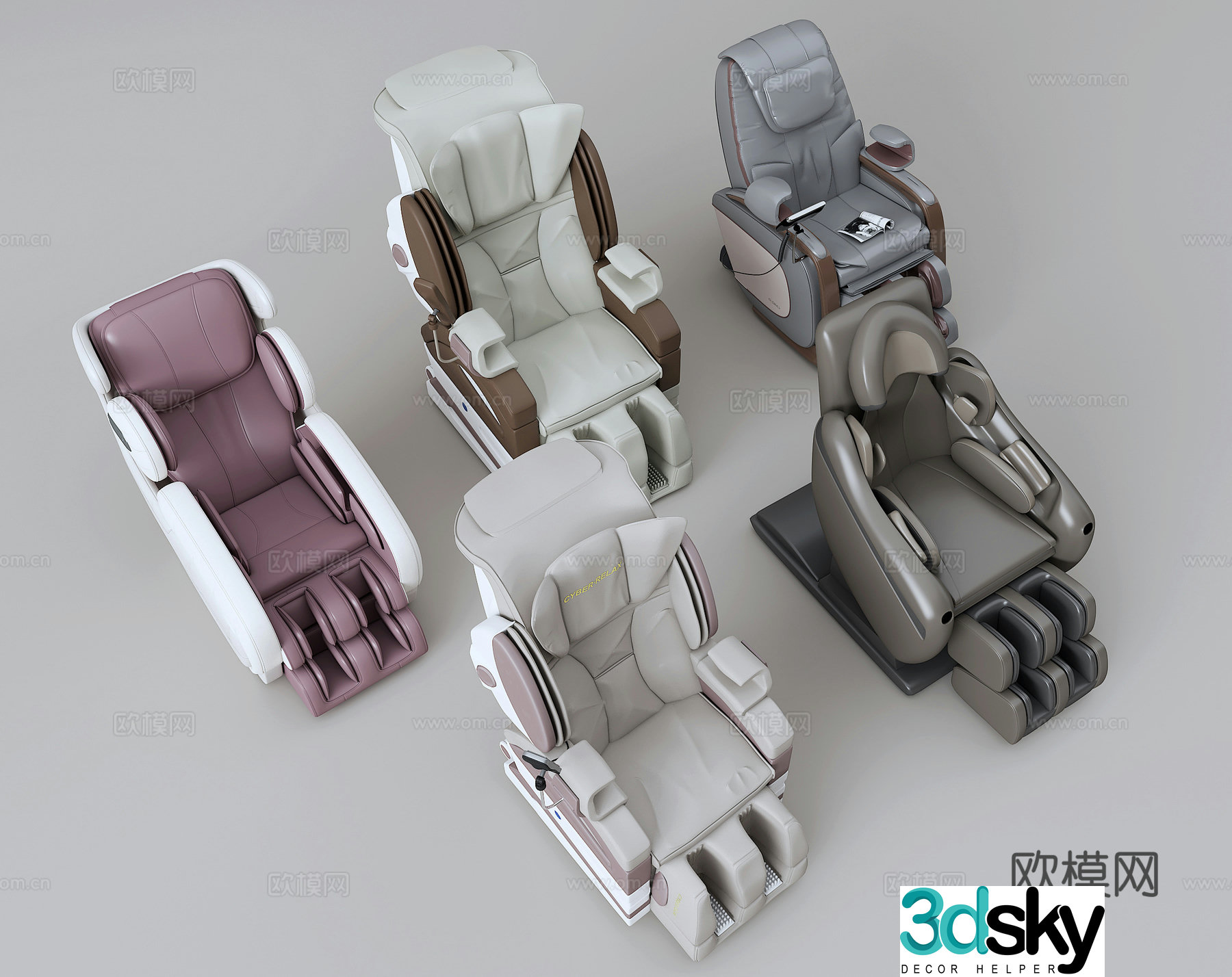 Massage chair 3D model