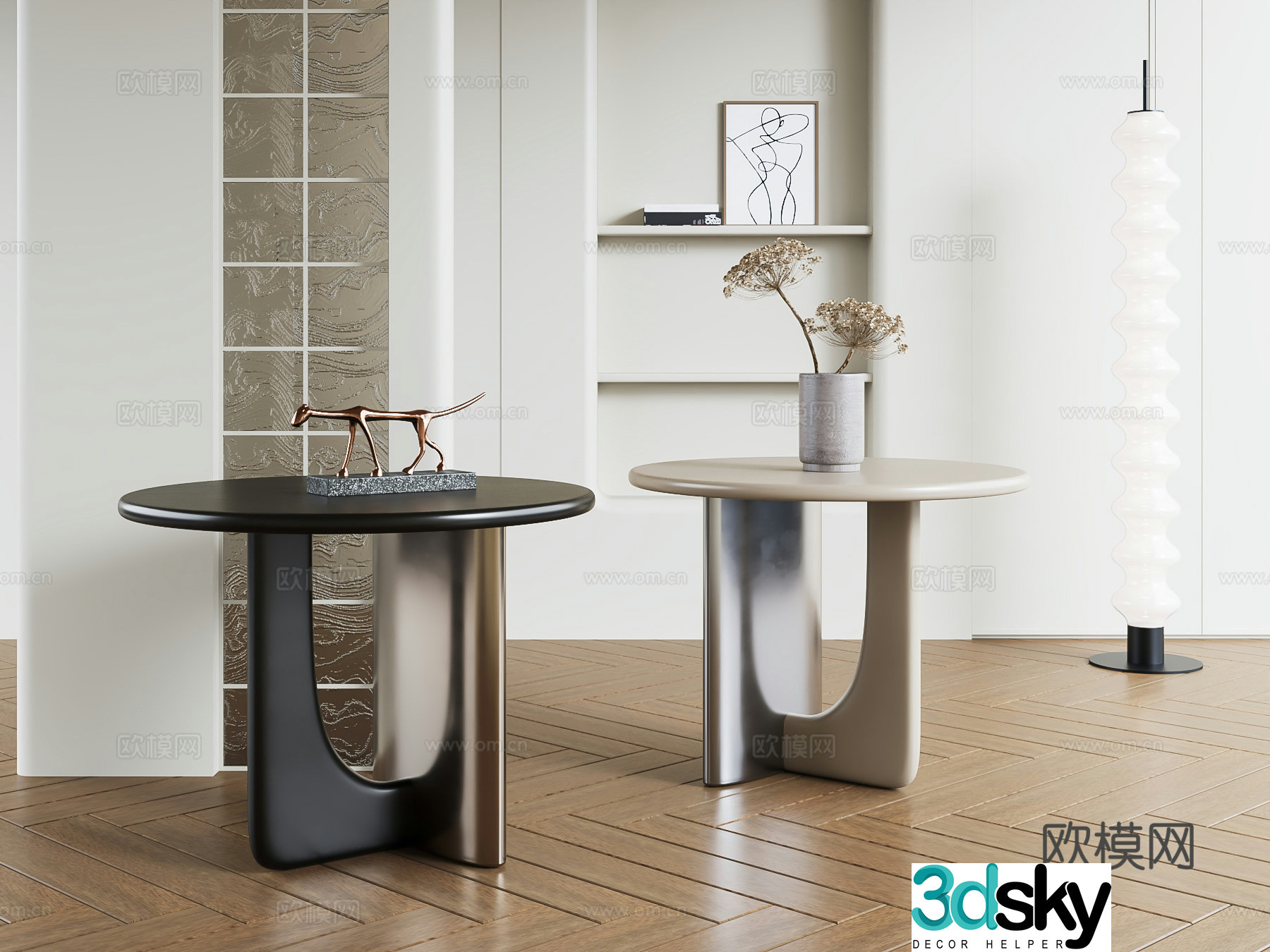 Modern round several sides a few corners a few 3D models
