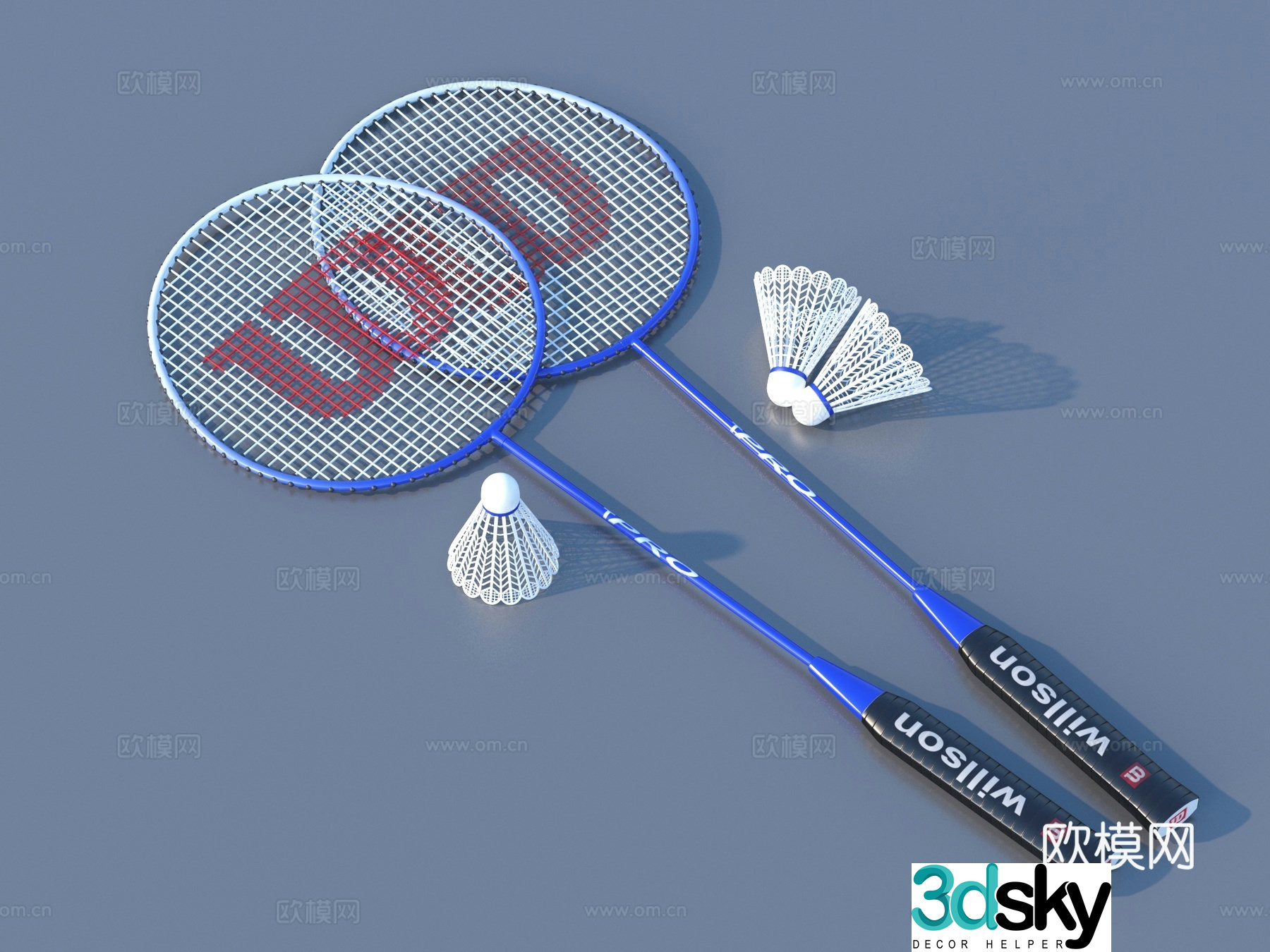 Badminton Badminton Racket Sports Fitness 3D Model