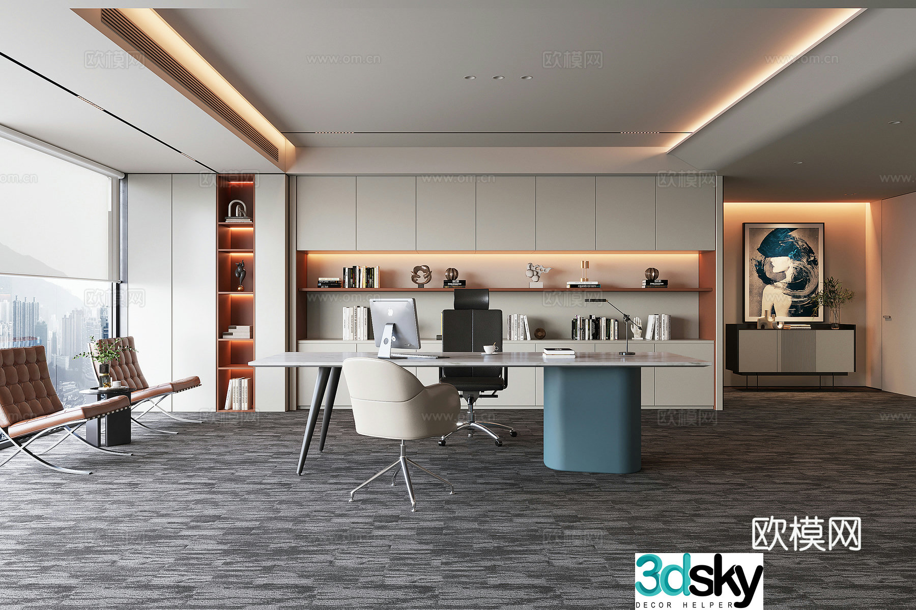 Modern Manager Office 3D model