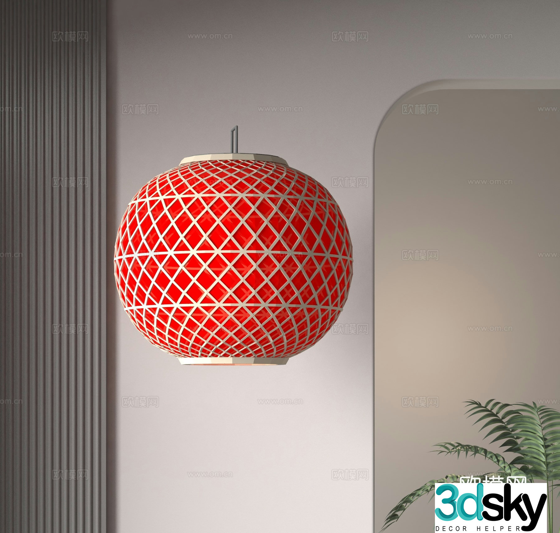 Chinese lantern 3d model