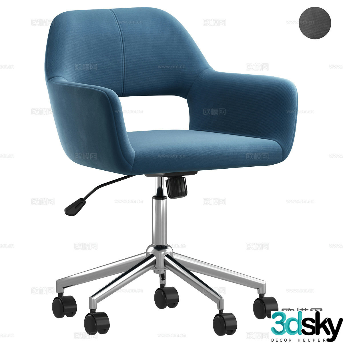 Office chair book chair 3D model