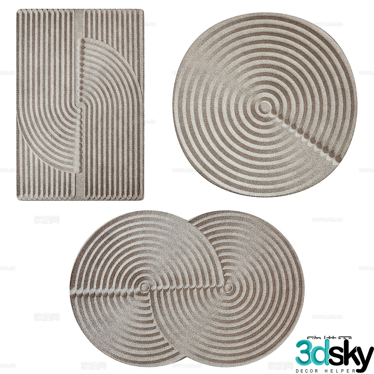 New Chinese carpet 3D model