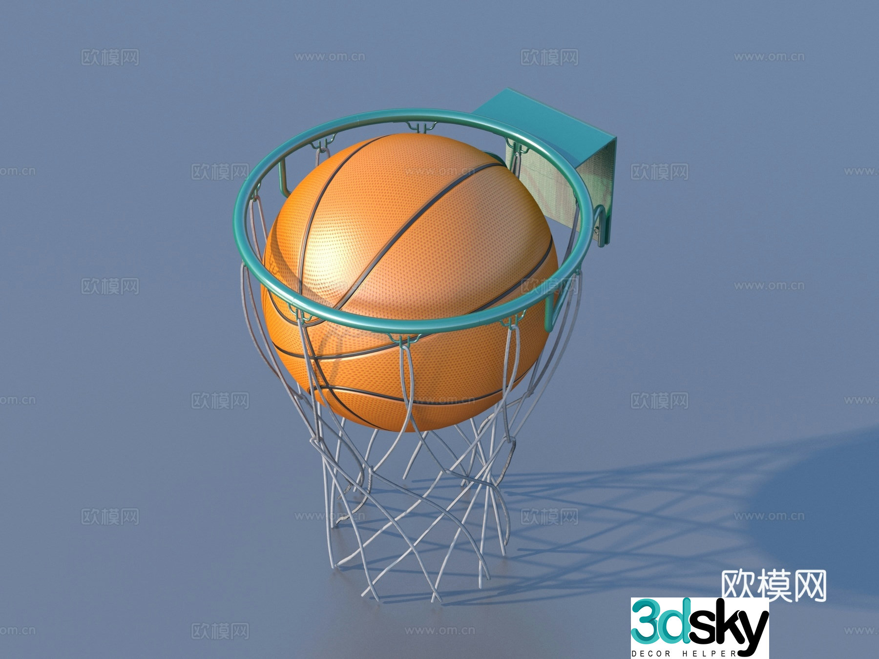 Basketball Basketball Net Basketball Box 3D Model