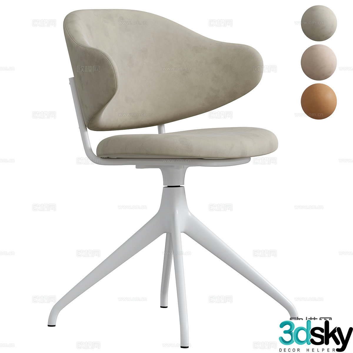 Modern office chair 3d model