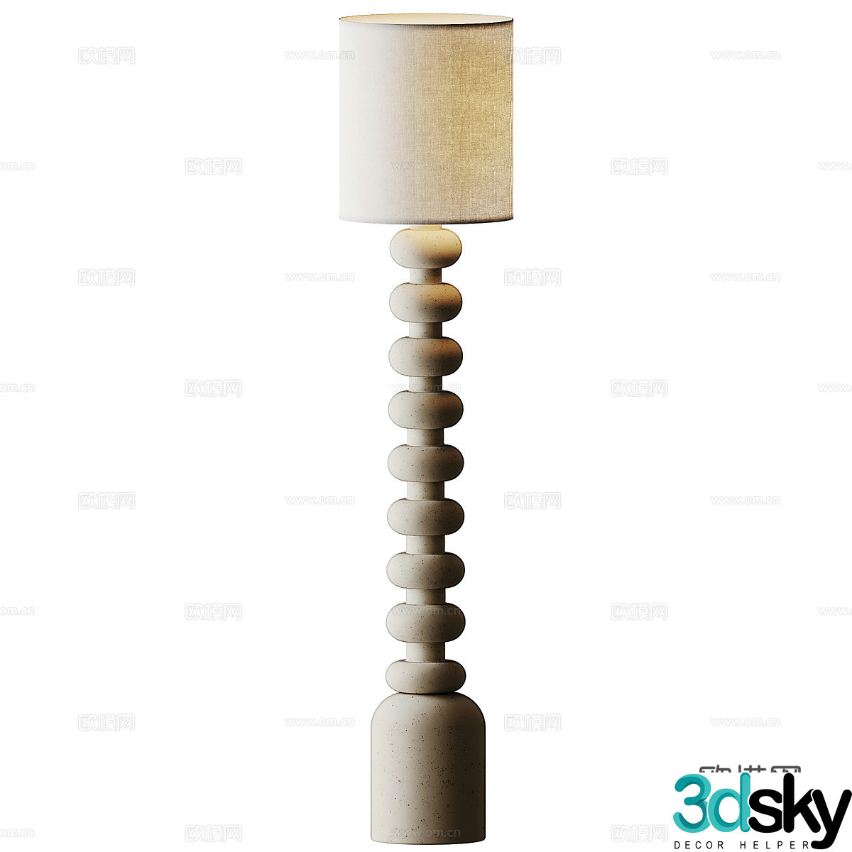 New Chinese floor lamp 3D model