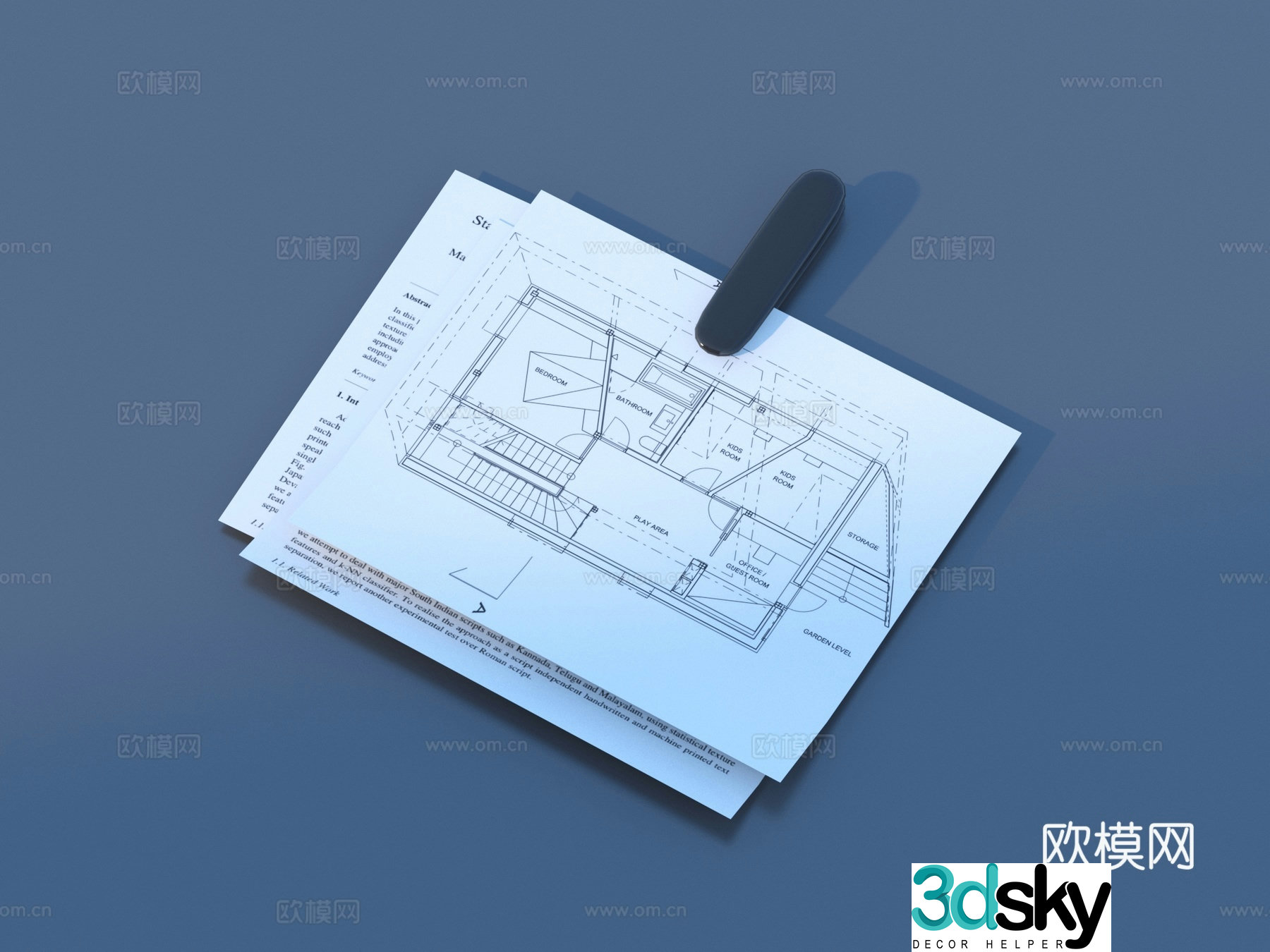 Drawings Design Drawings Blueprints Manuscript Paper 3D Model