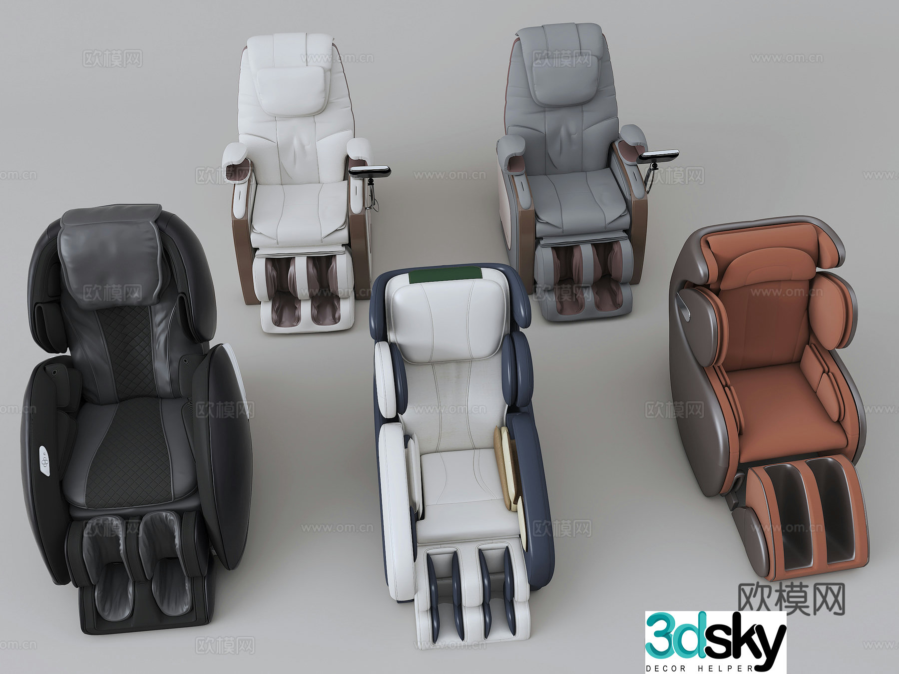 Massage chair 3d model