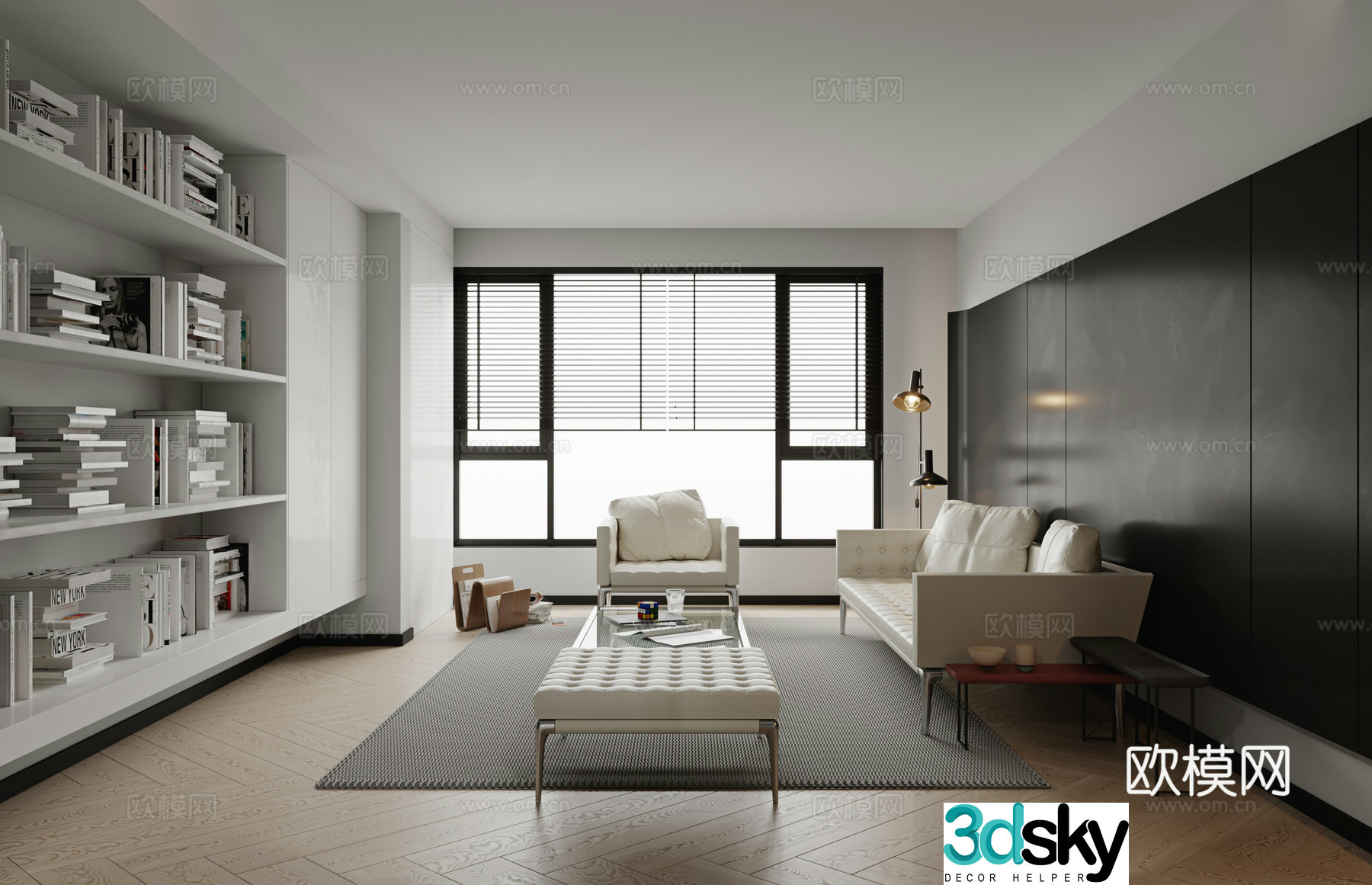 Modern living room 3d model