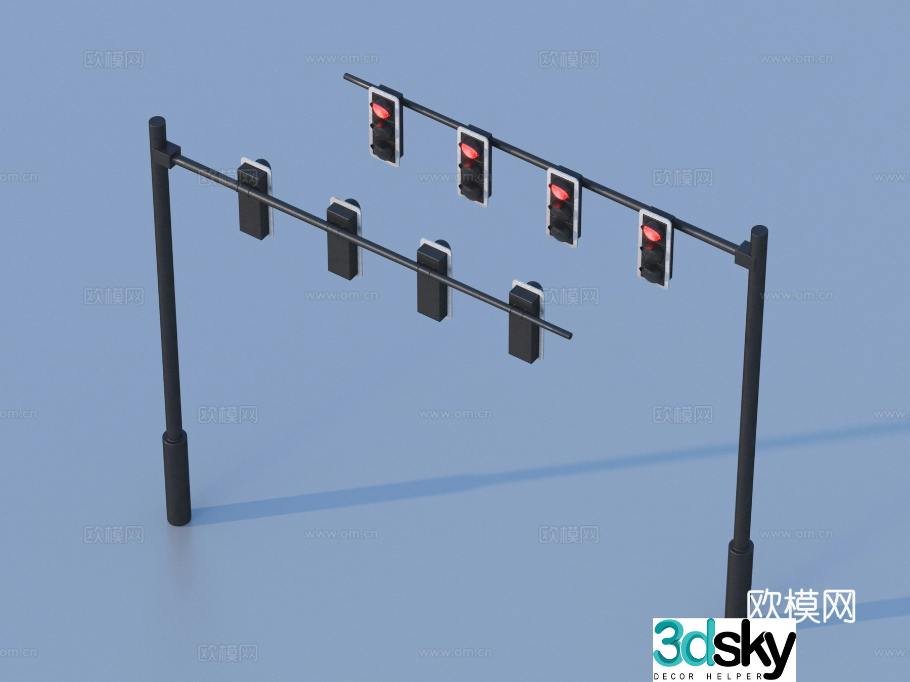 Traffic light Traffic light Indicator light 3d model