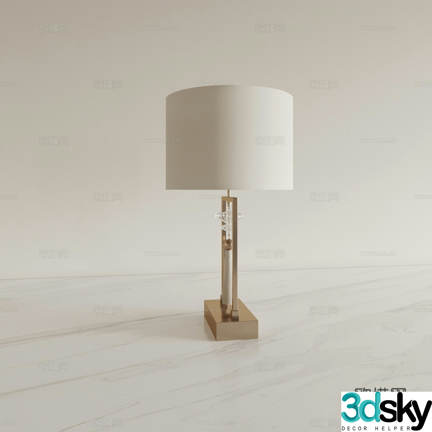 Modern desk lamp bedside lamp night lamp 3d model