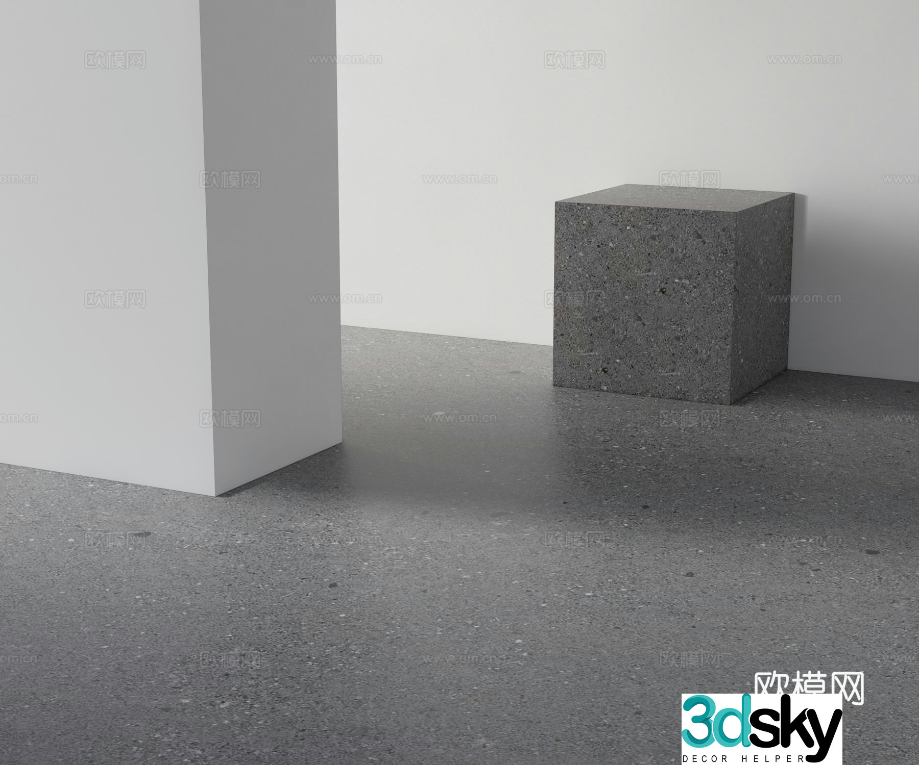 Building Materials Corundum Ground Terrazzo Ground 3D Model