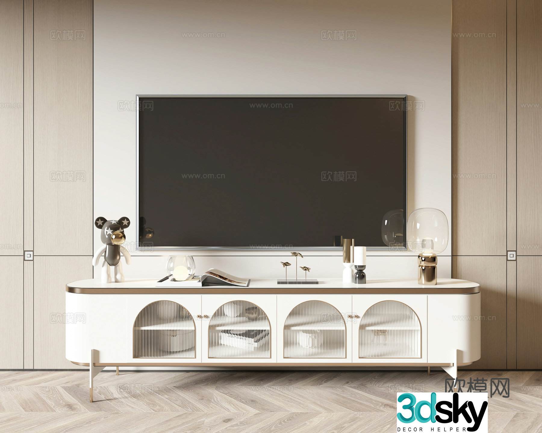 Modern TV cabinet 3d model