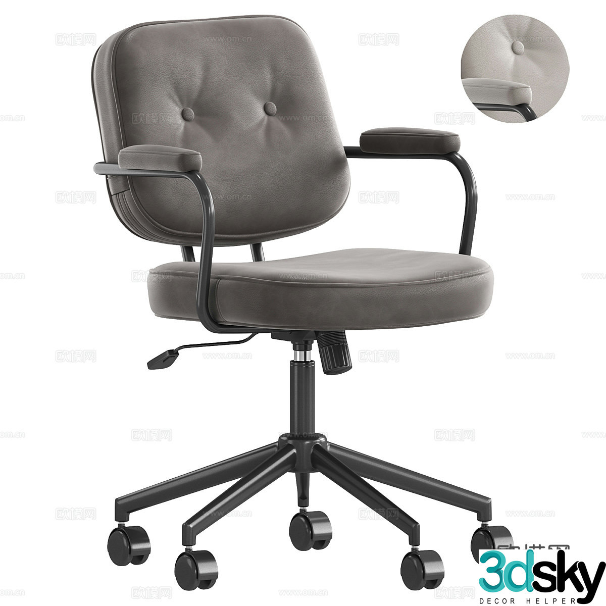 Modern office chair book chair 3d model