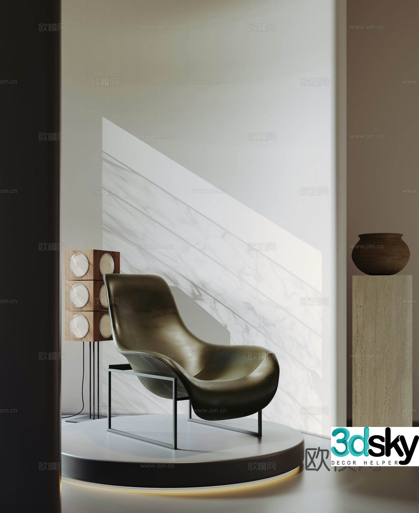 Modern casual chair sofa chair 3D model