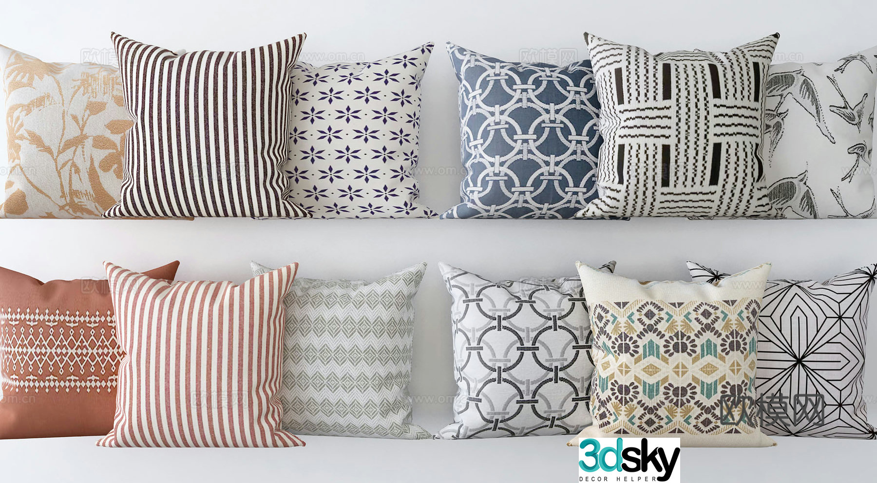 Modern pillow pillow 3d model