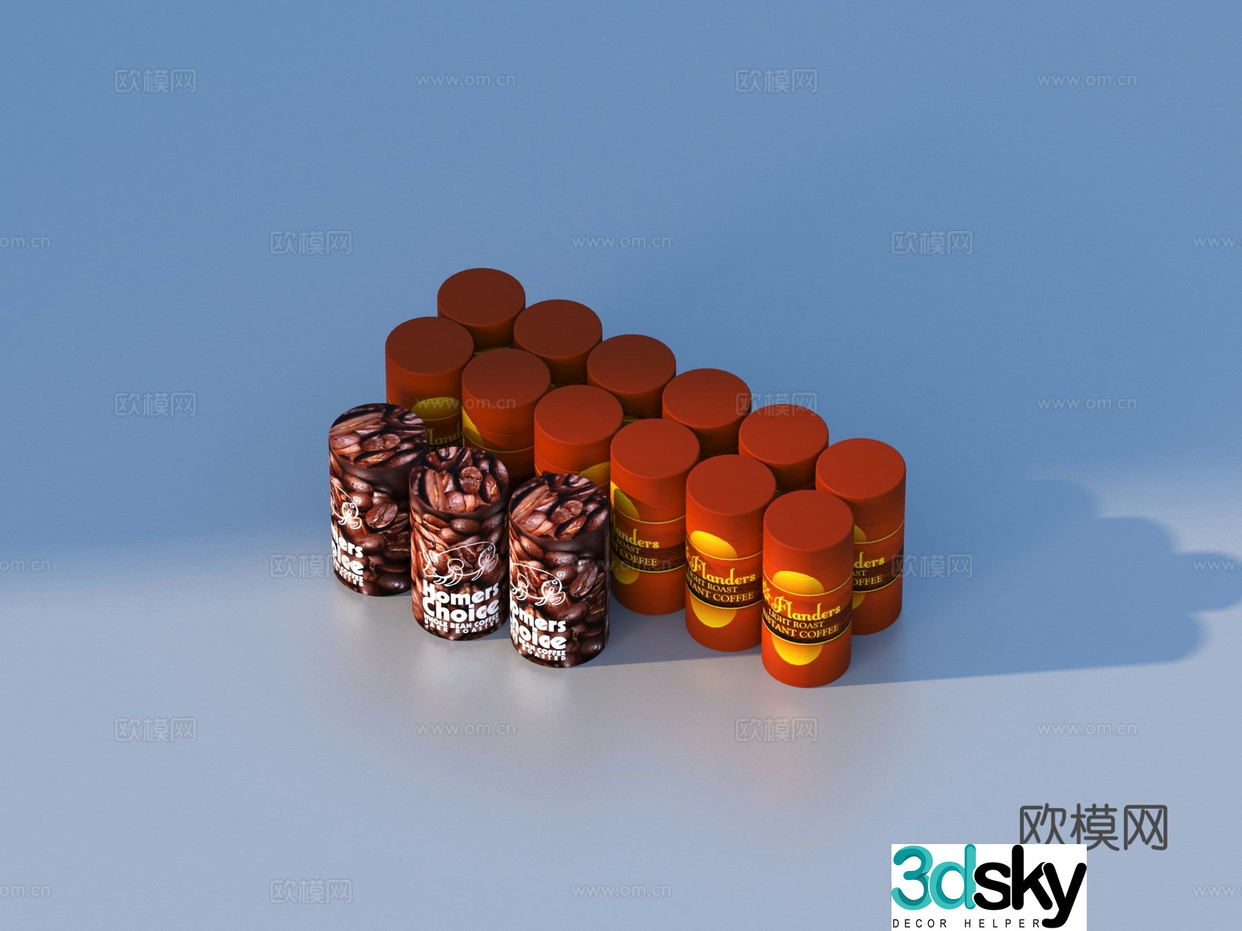 Seasoning bottle seasoning supermarket product daily department store 3D model