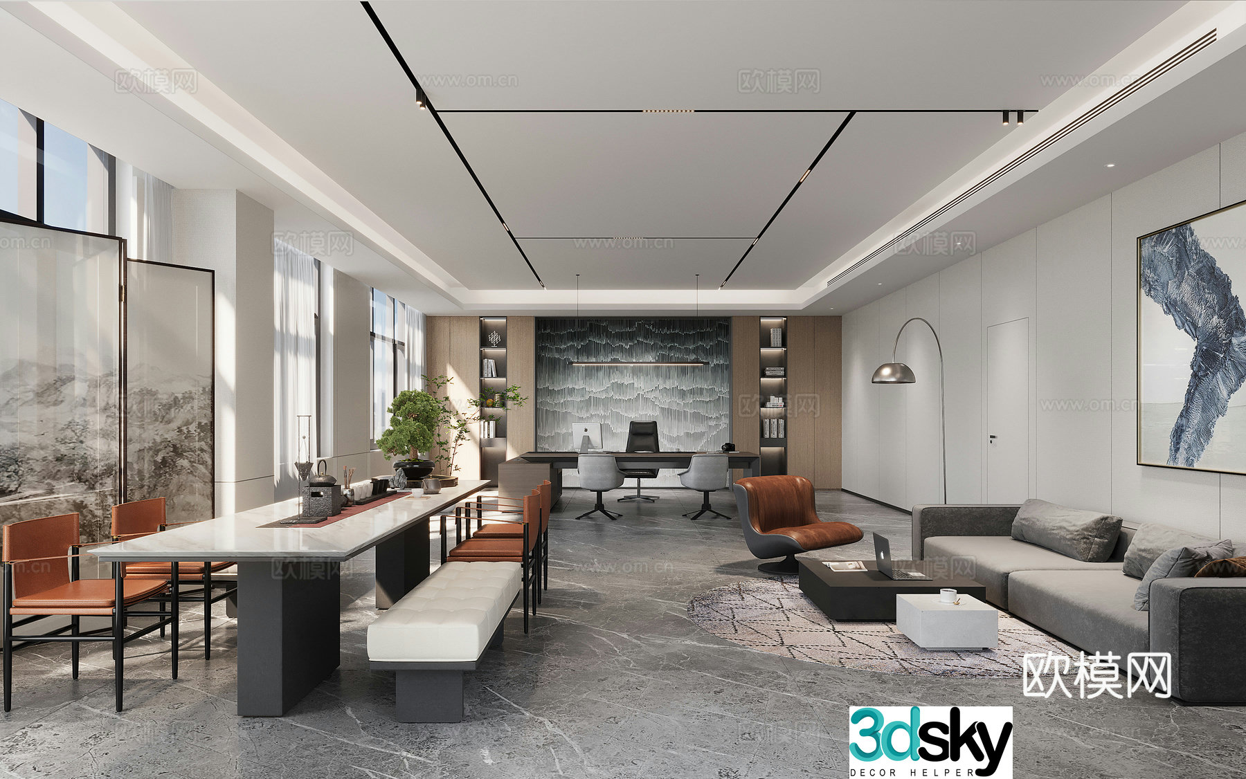 Modern manager’s room chairman’s room 3D model