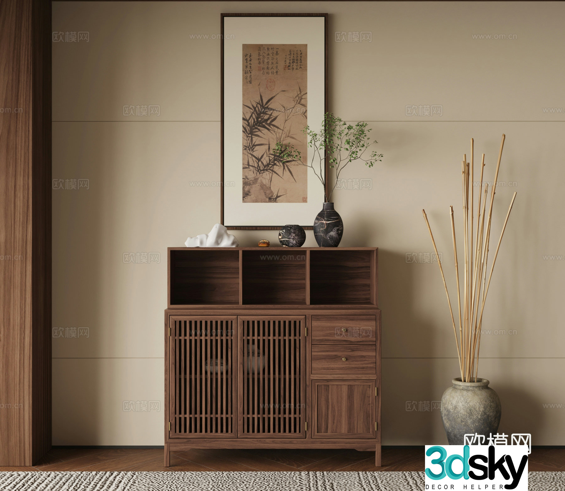 New Chinese sideboard 3D model