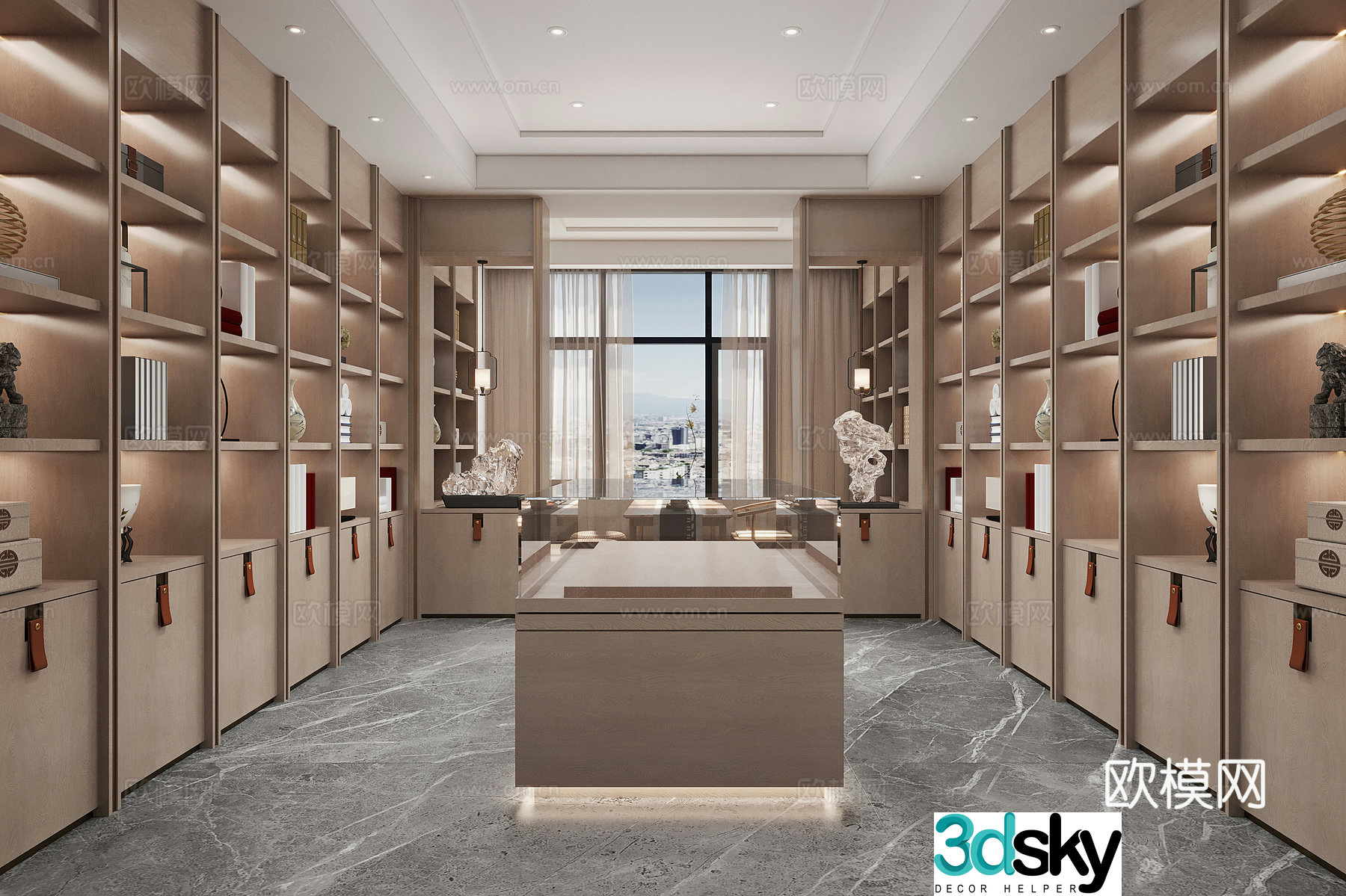 New Chinese collection room 3D model