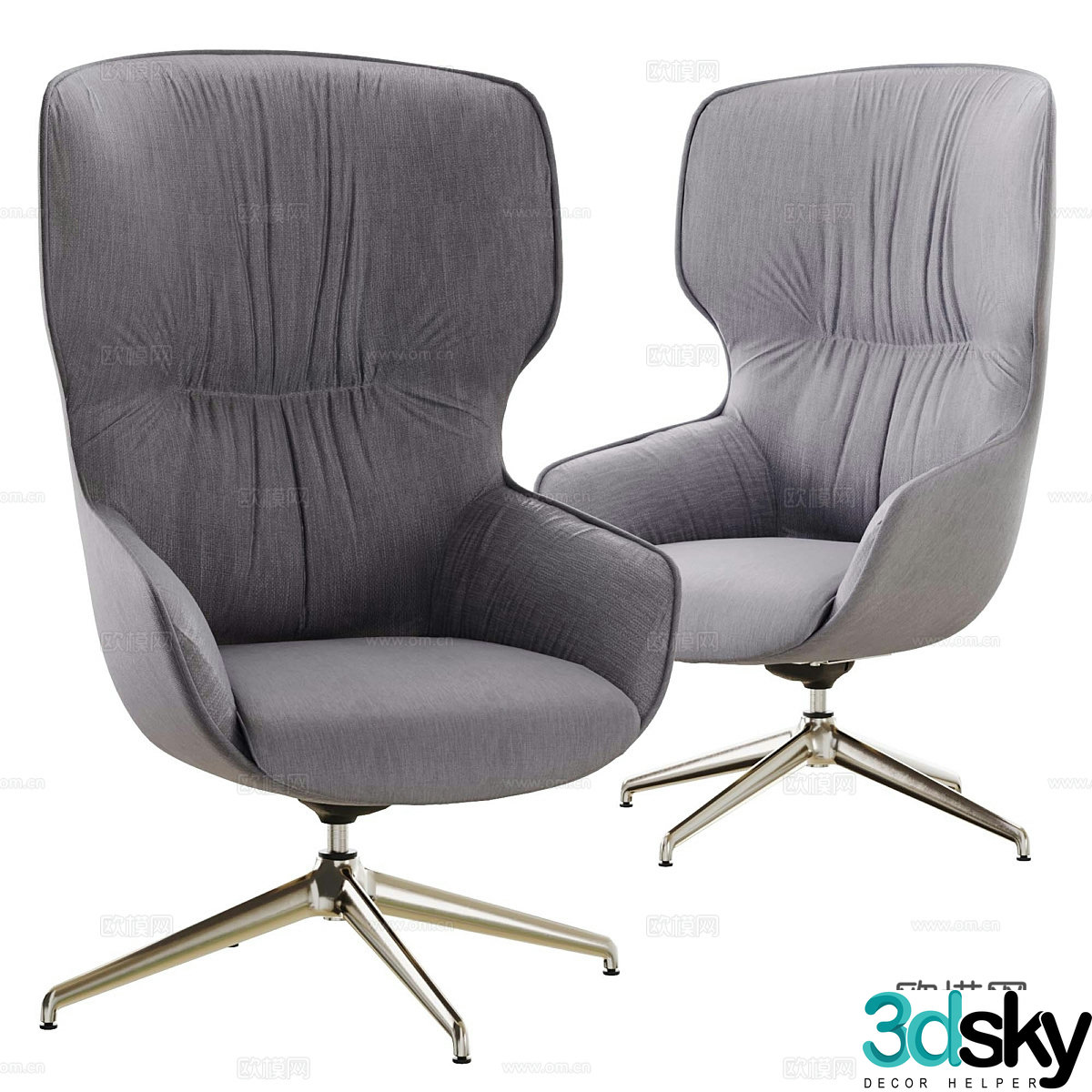Modern office chair 3D model