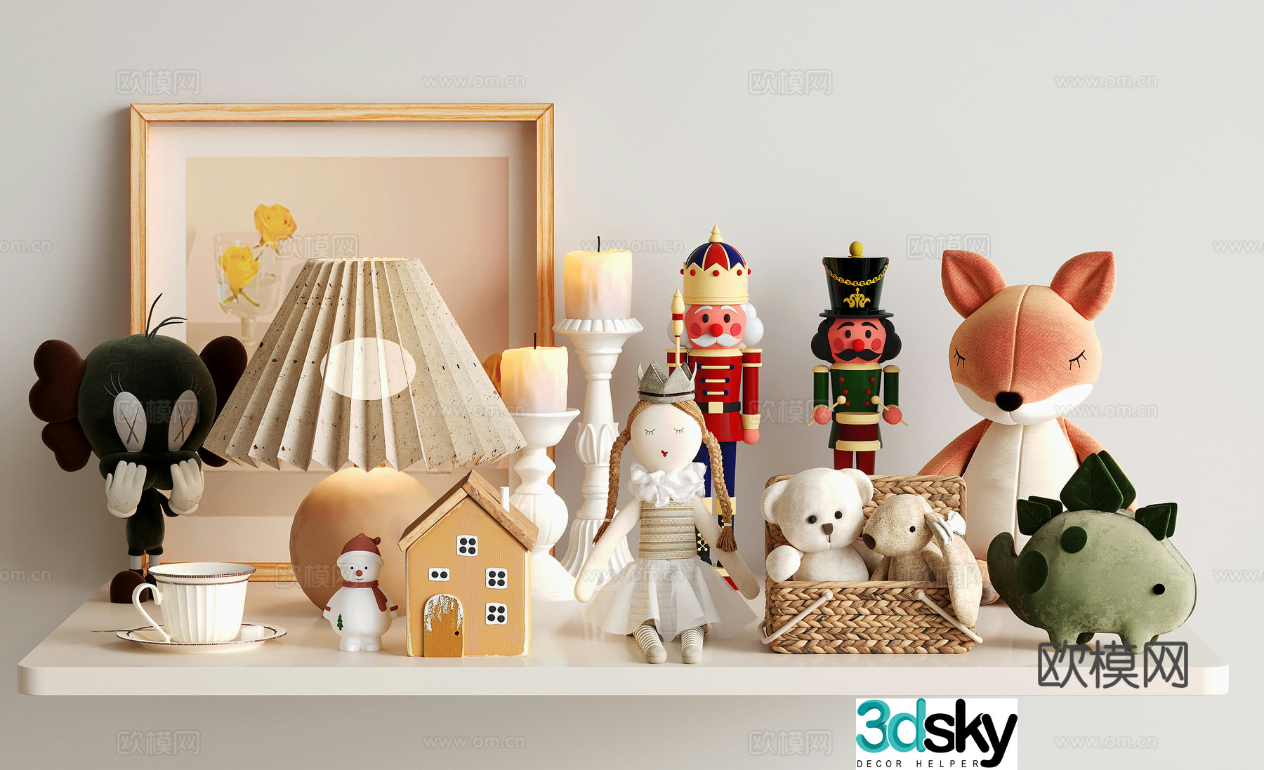Modern jewelry ornaments toys doll 3d model