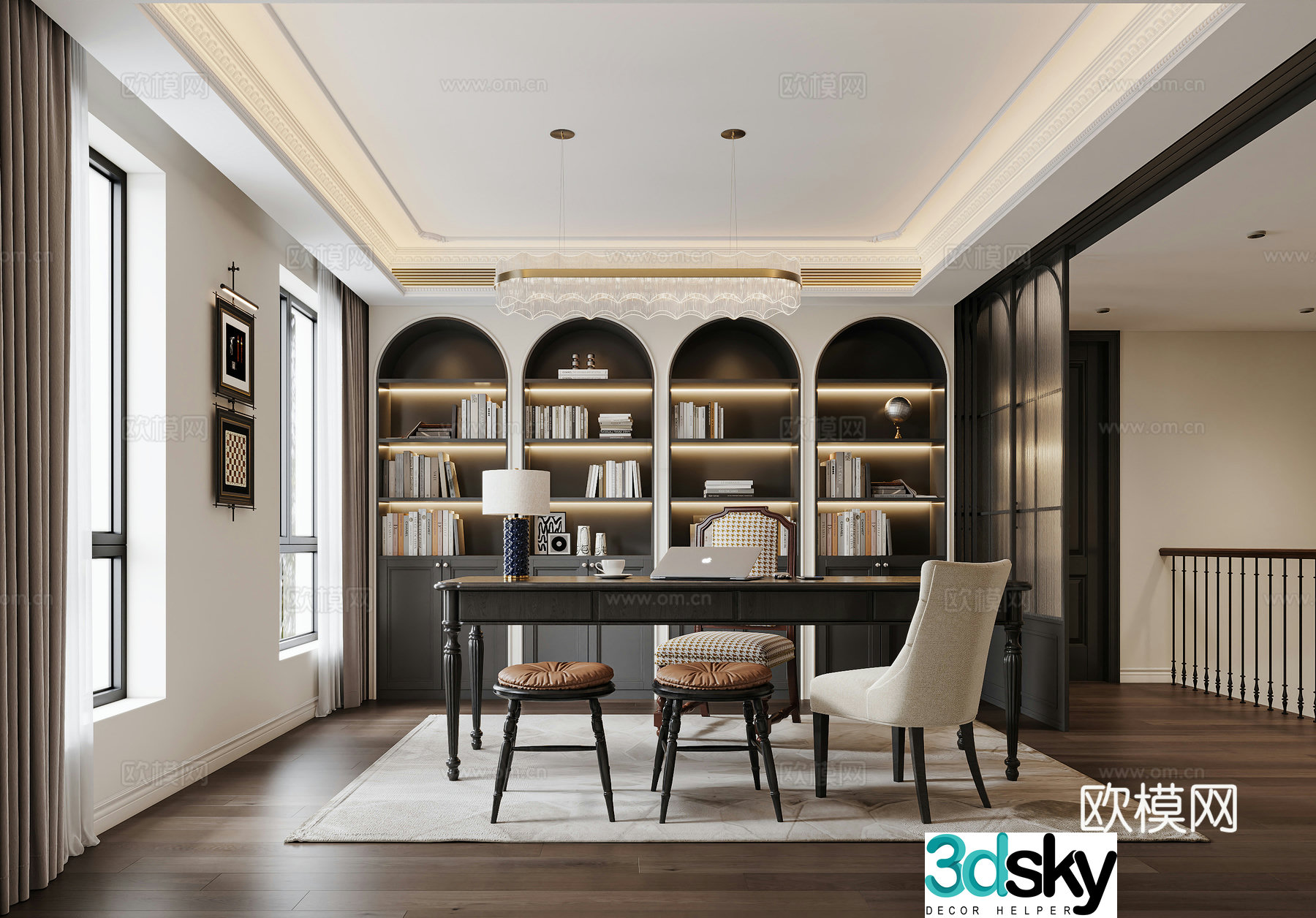 French study 3D model