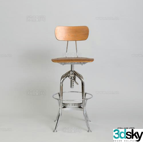 bar stool bar stool 3d model