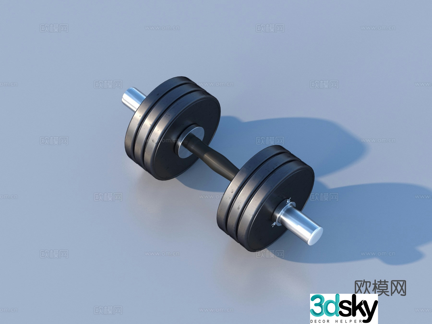 Dumbbells Fitness Equipment Active Dumbbells 3D Model