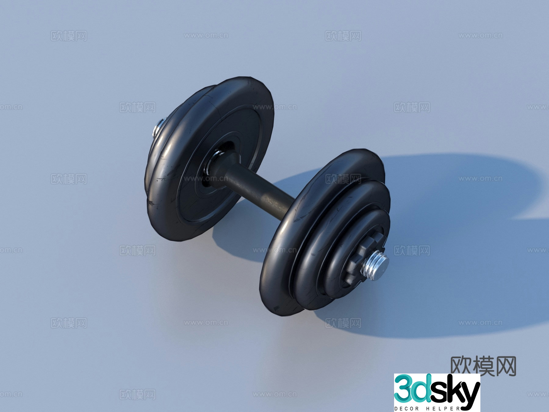 Dumbbells Fitness Equipment Active Dumbbells 3D Model