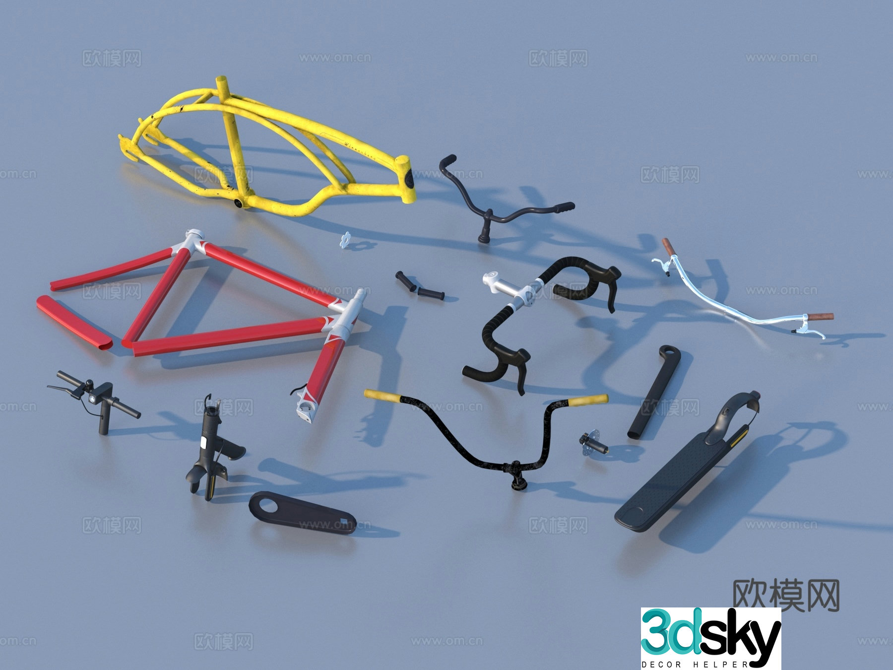 Hardware Industrial parts Bicycle parts 3D model