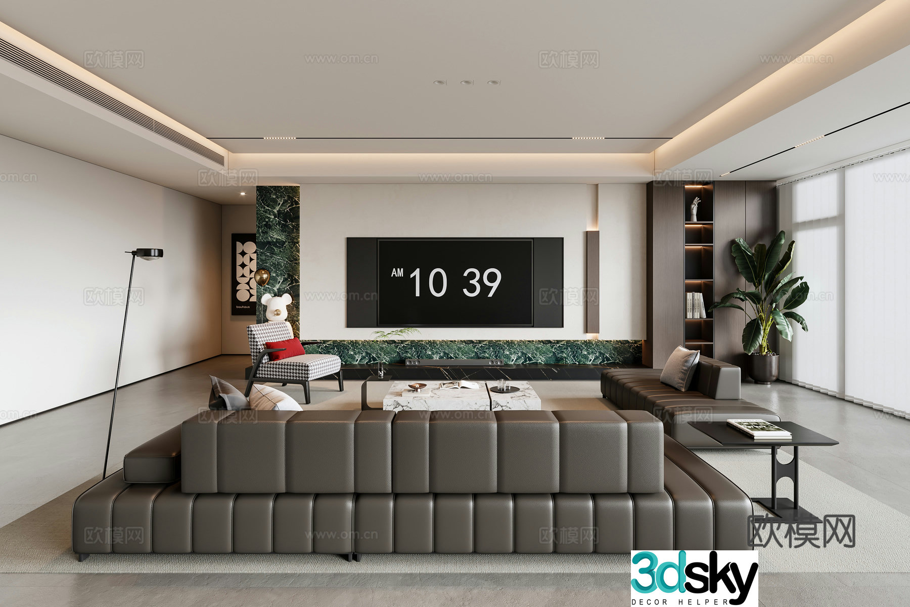 Italian living room 3d model