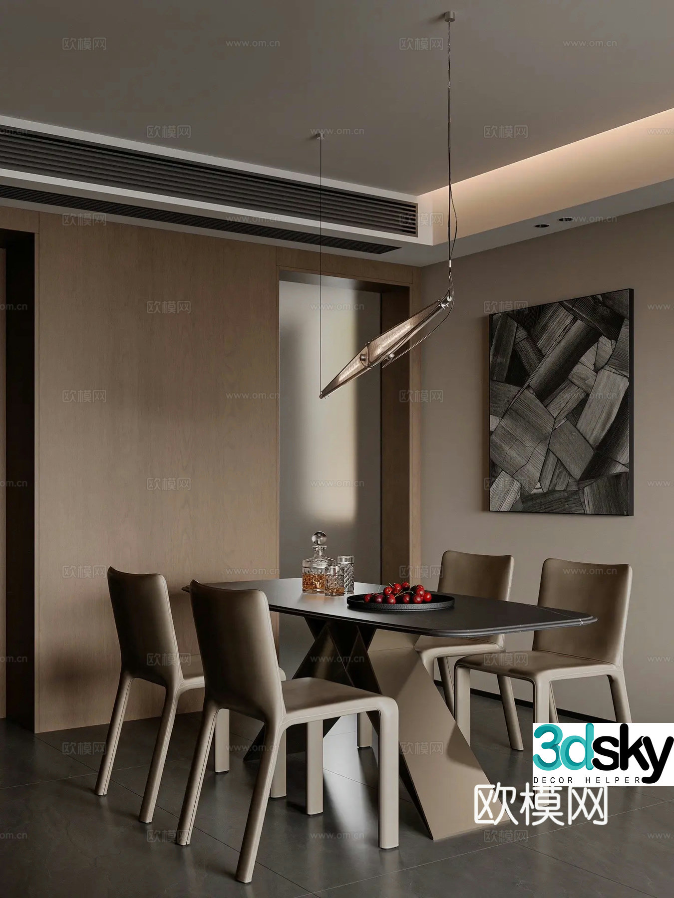 Italian restaurant 3d model
