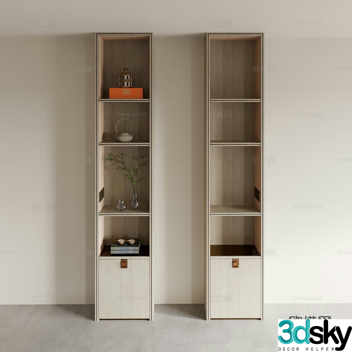 New Chinese tea cabinet 3D model