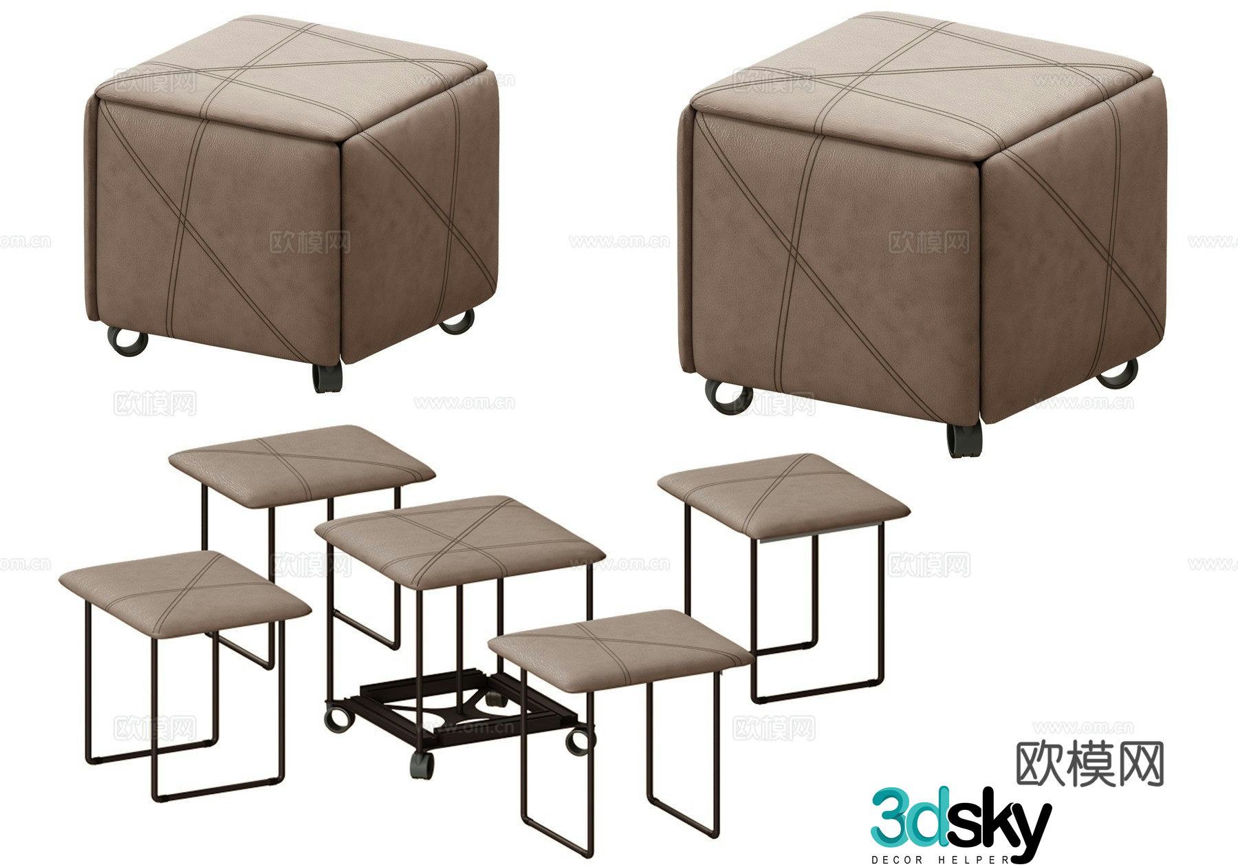 Metasticable stool activity stool 3D model